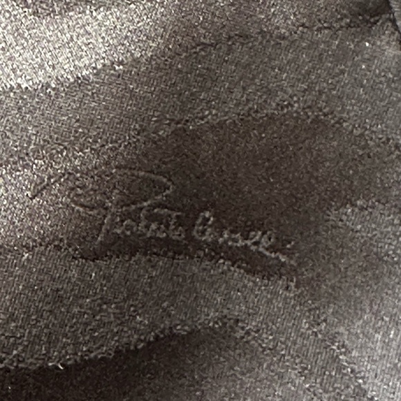 Roberto Cavalli Black Wool Straight Skirt With Gold Tone Zippers Size 46 - Picture 5 of 10